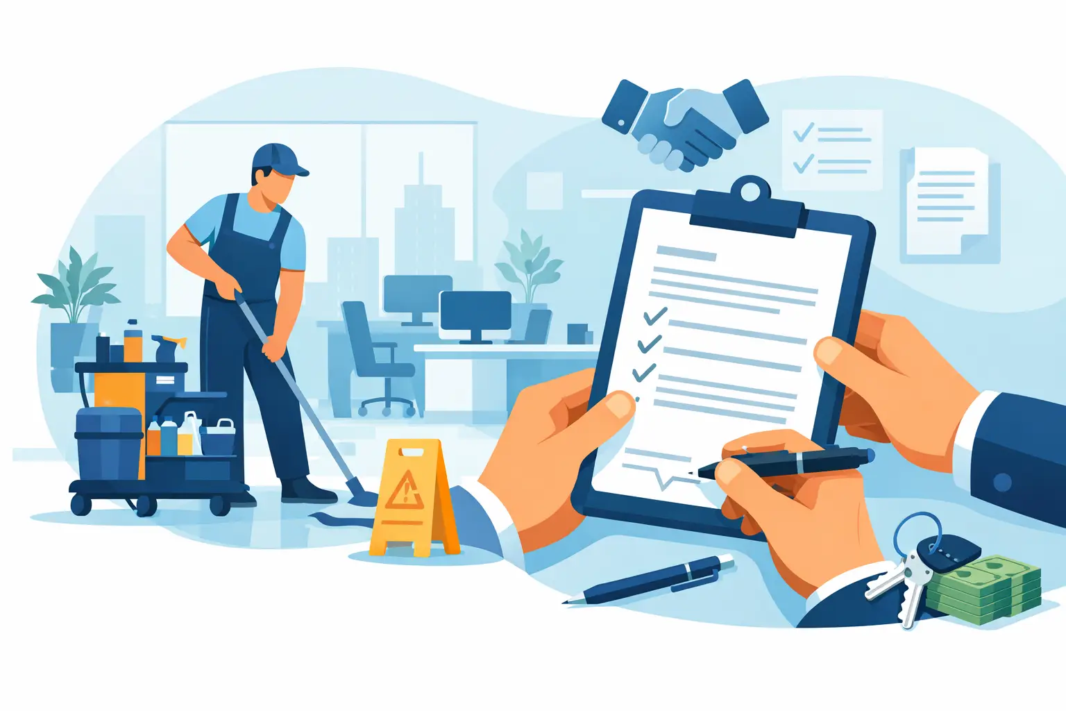 Office Janitorial Service Contract Basics Office Janitorial Service Contract Basics