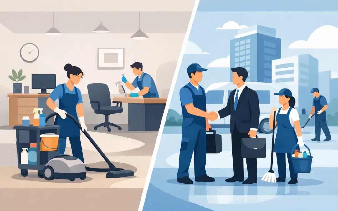 In House Cleaning vs Outsourcing