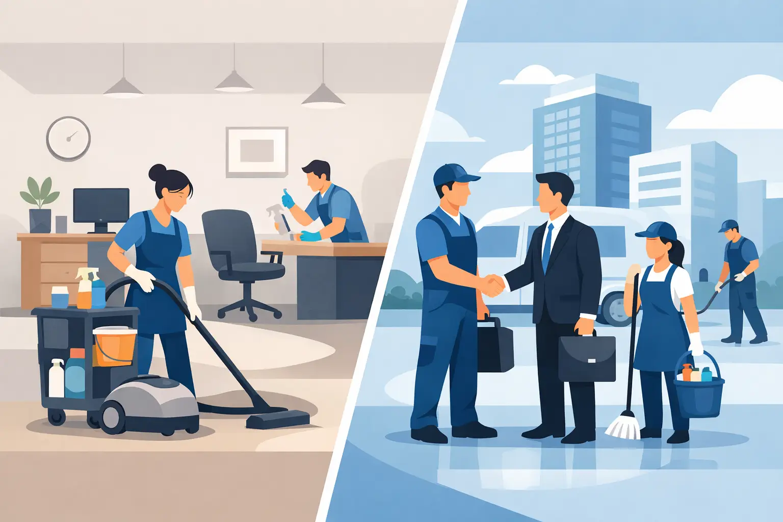 In House Cleaning vs Outsourcing In House Cleaning vs Outsourcing