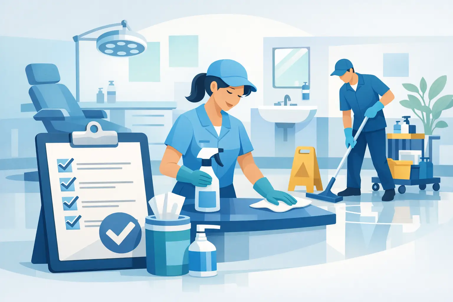 Clinic Sanitation Checklist Example for Daily Care