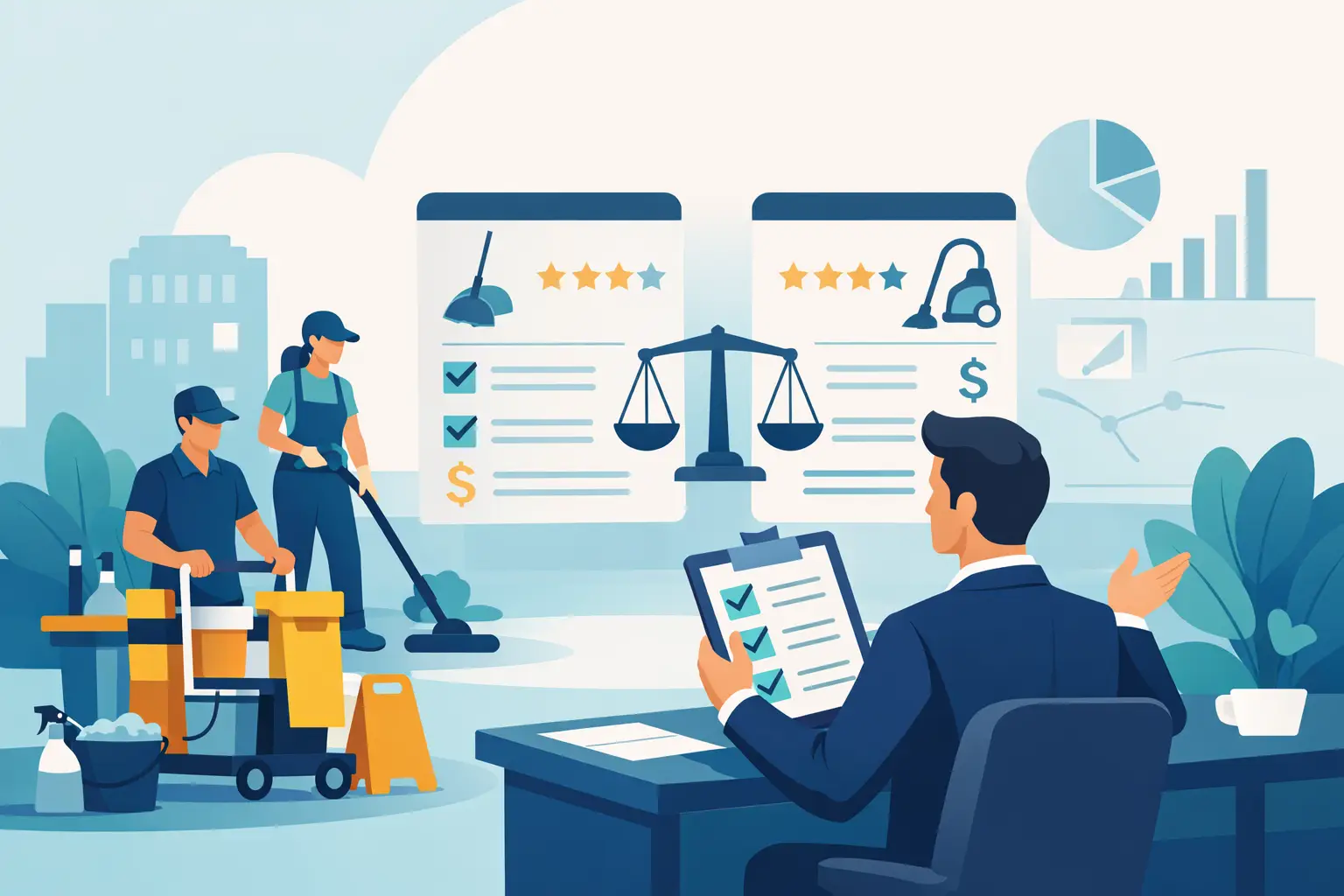 Janitorial Services Comparison for Facility Managers